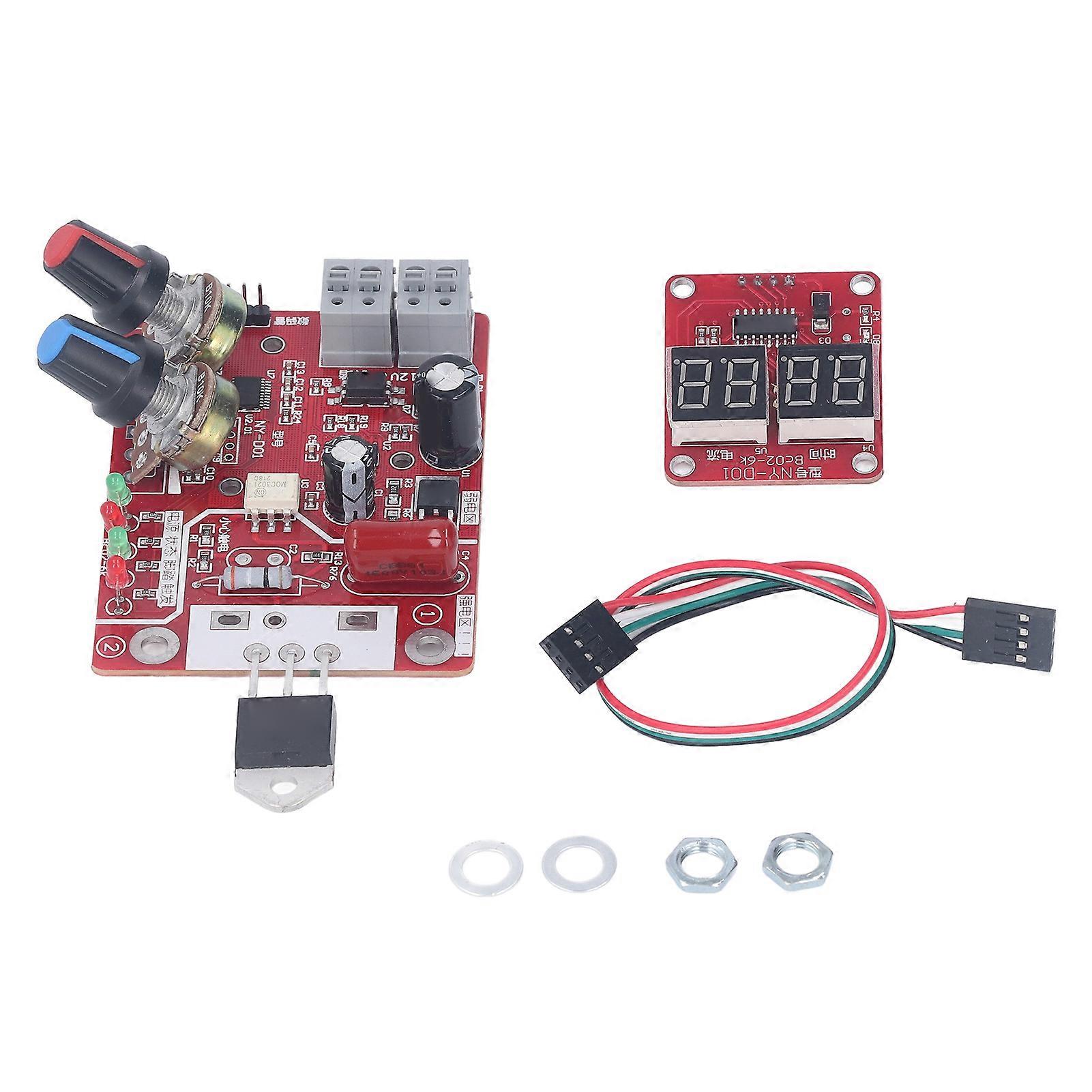 40A Spot Welding Machine Control Board Spot Welder Adjustable Time Current Controller Board NY D01