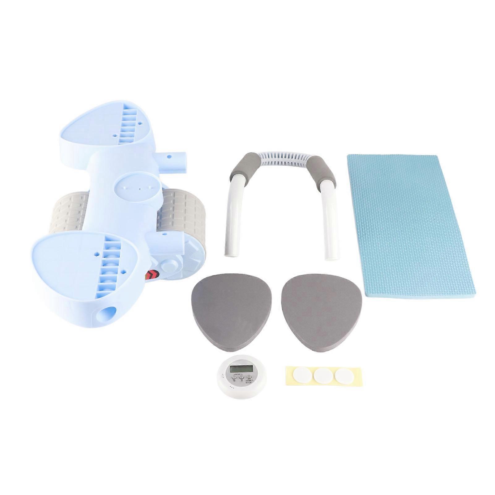 Abdominal Wheel Roller Stable Dual Wheels Abdominal Wheel with Timer for Ab Workout Equipment