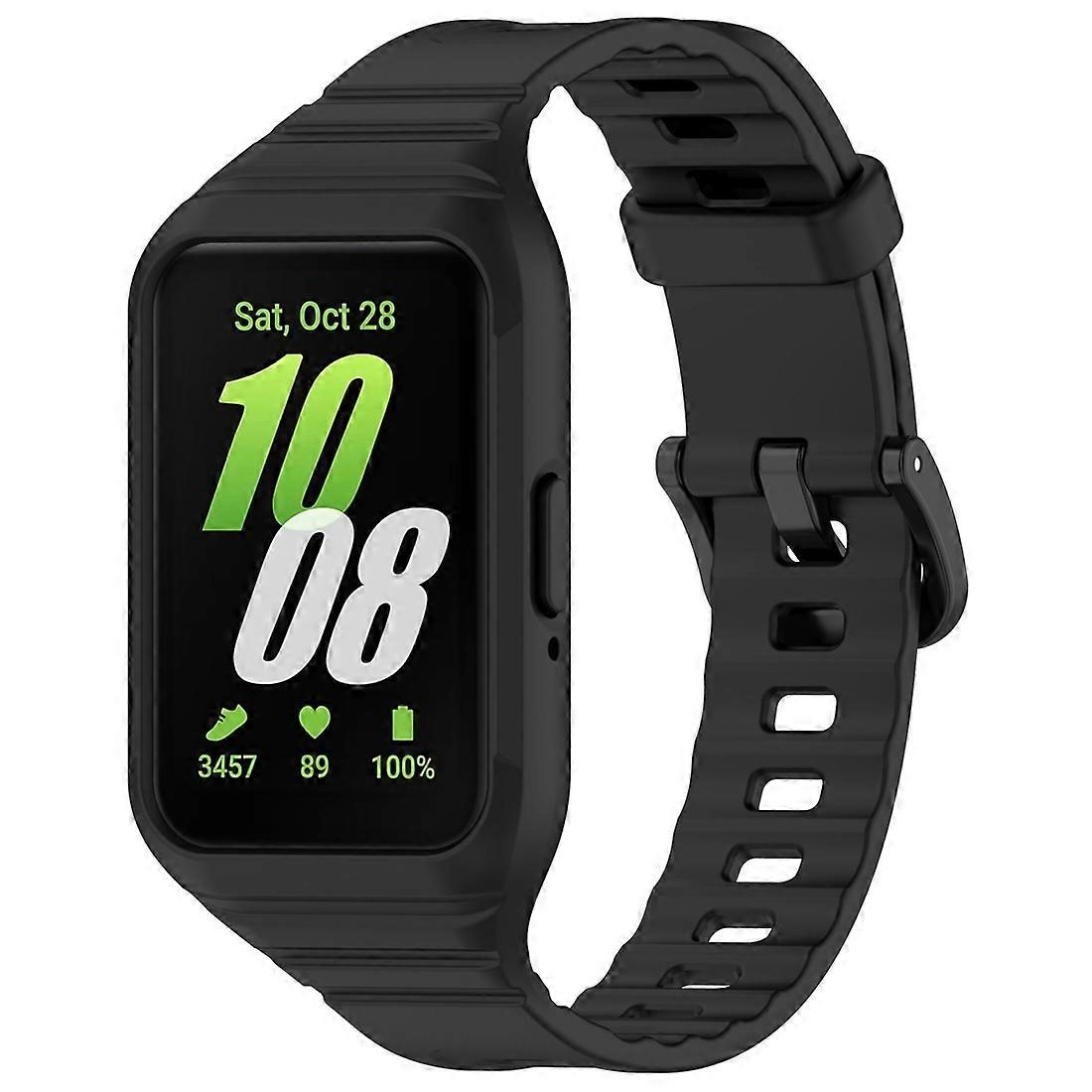 Solid Color Integrated TPU Watch Band For Samsung Galaxy Fit 3