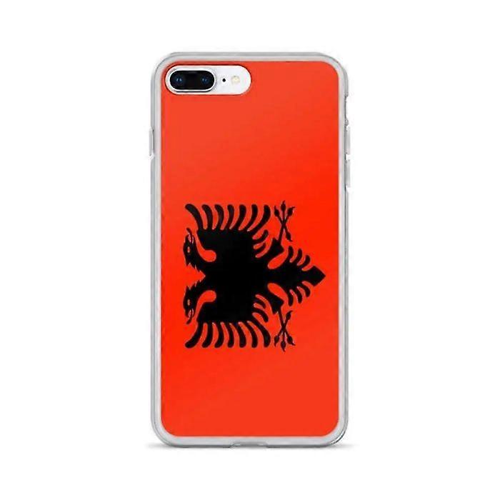 iPhone Case - Albania - Flag - Flexible - Multicolor - Compatible with iPhone 8 Plus