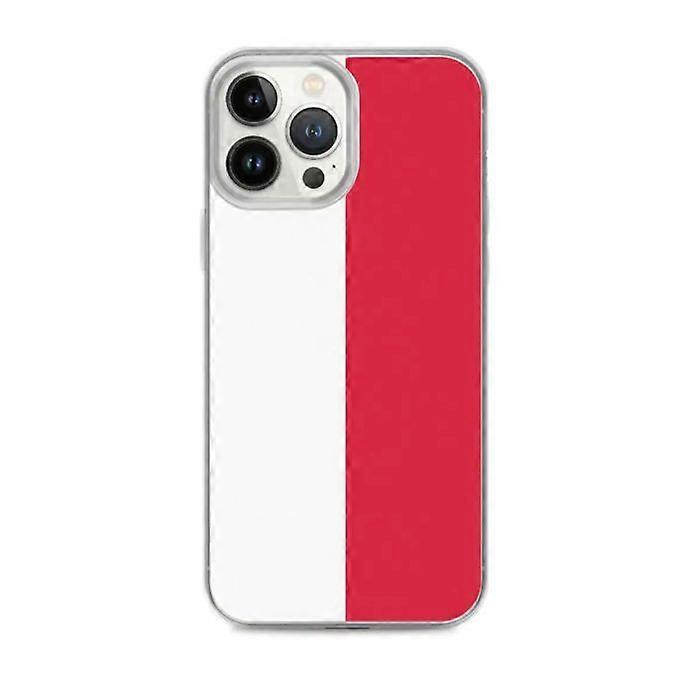 Phone case - PIXELFORMA - iPhone 13 Pro Max - Poland Flag - Transparent plastic - TPU