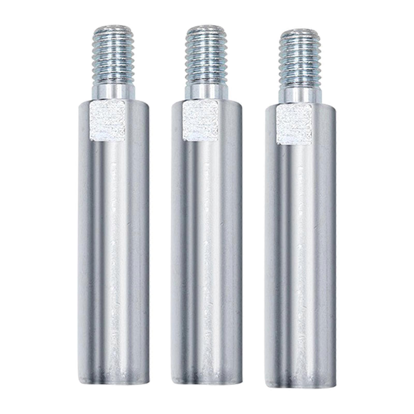 3pcs/Pack Effective M10 Thread 80mm Extension Practical Connecting Rod For Angle Grinder And Car Polisher