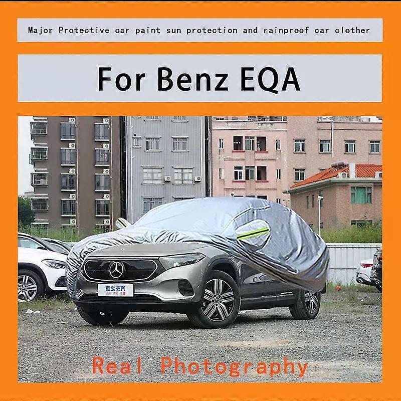 עבור בנץ EQA כיסוי גשם כפור שלג אבק עמיד למים הגנה חיצונית מגן רכב כיסויים אנטי UV חיצוני שמש רפלקטיבי