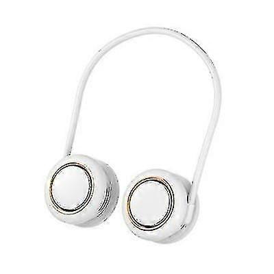 White hanging neck fanheadphone designbladeless fan x466