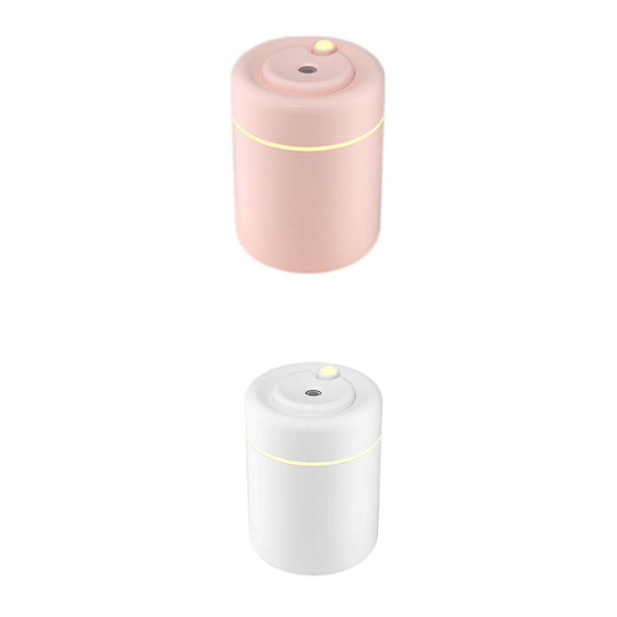 Mini 220ml Aroma Diffuser Soft Light USB Office with Night Lamp Home White+Mini