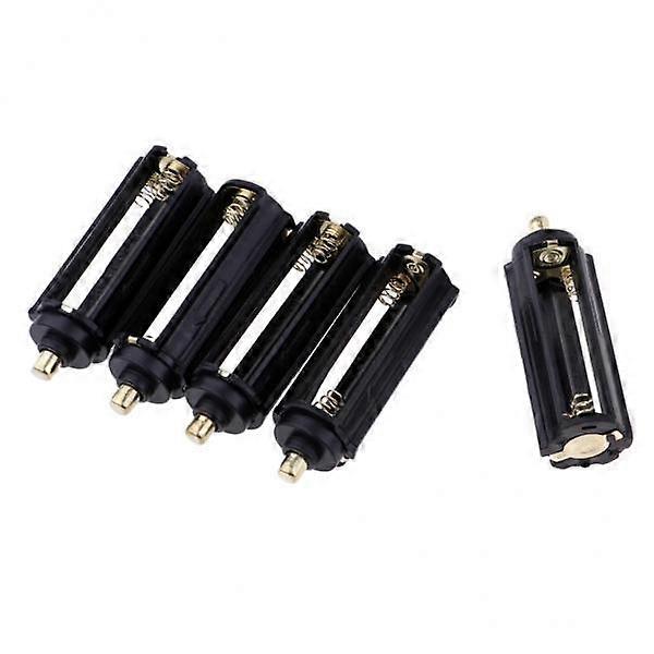 3x5pcs 3 AAA Spring Battery Holder Case Box for Flashlight Torch Lamp Light