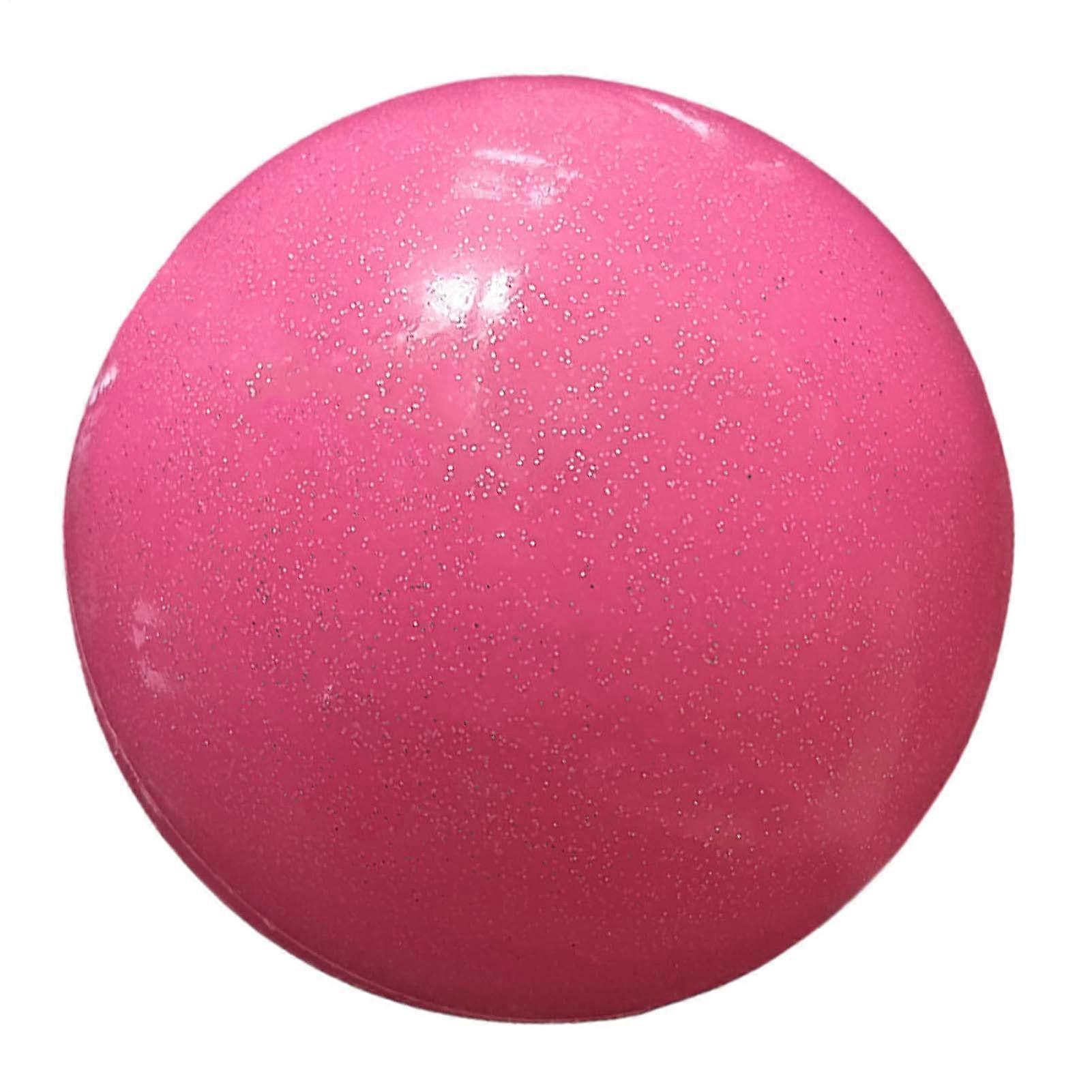 Yoga and Pilates Ball - Elastic Gymnastics and Fitness Ball for Training and Dance Exercises - Pink, Durable, Anti-Burst, 65cm