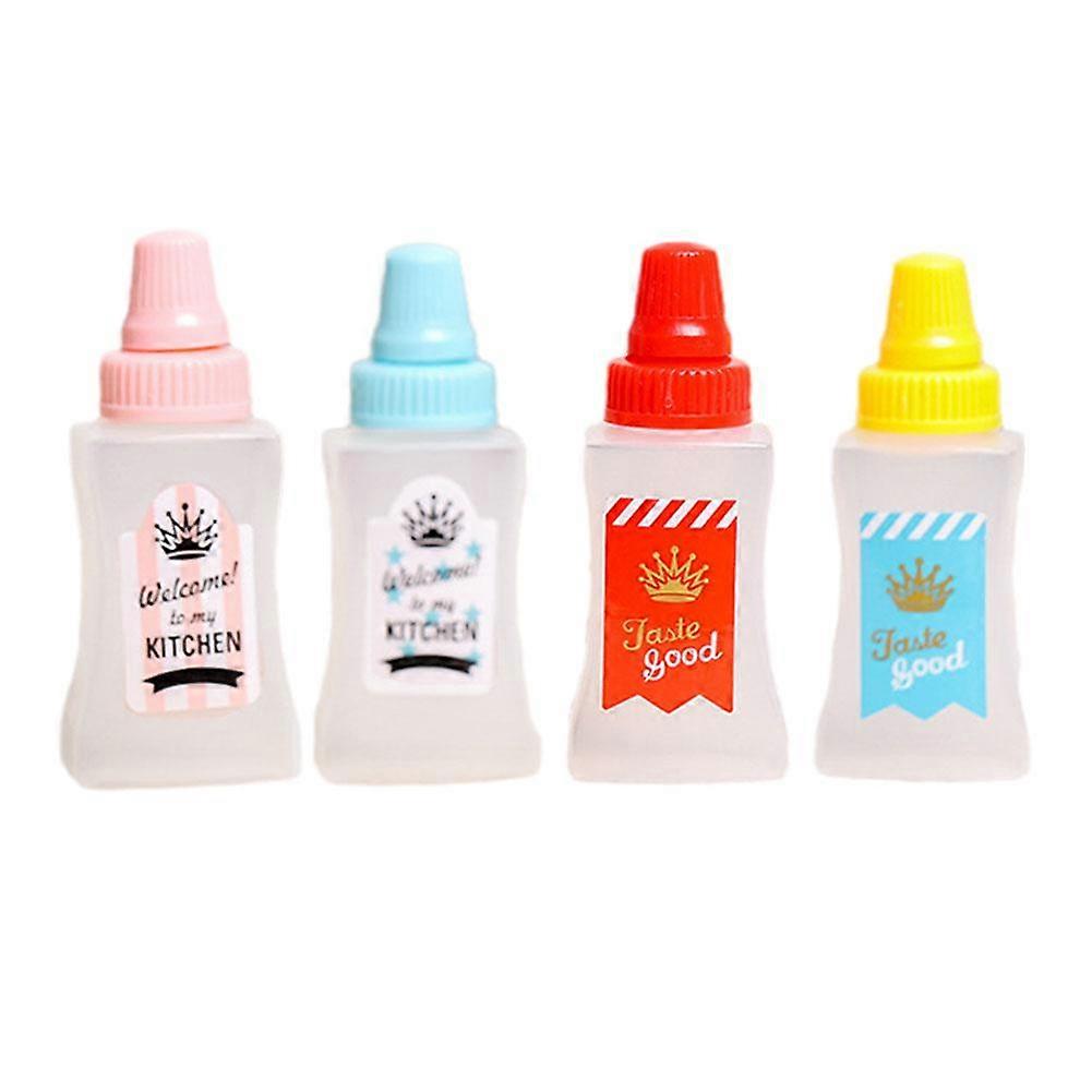 2/4x Mini Tomato Ketchup Bottle Portable Sauce Salad Dressing Squeeze Prof E0R5
