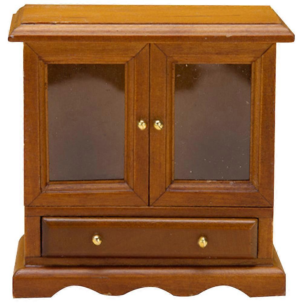 Functional Dollhouse Furniture, Rustic Mini Bookshelf with Versatile Usage Options