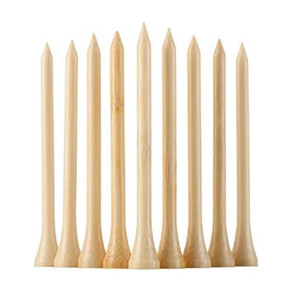 50Pcs Biodegradable Bamboo Golf Tees 42-83mm - Eco-Friendly, Durable
