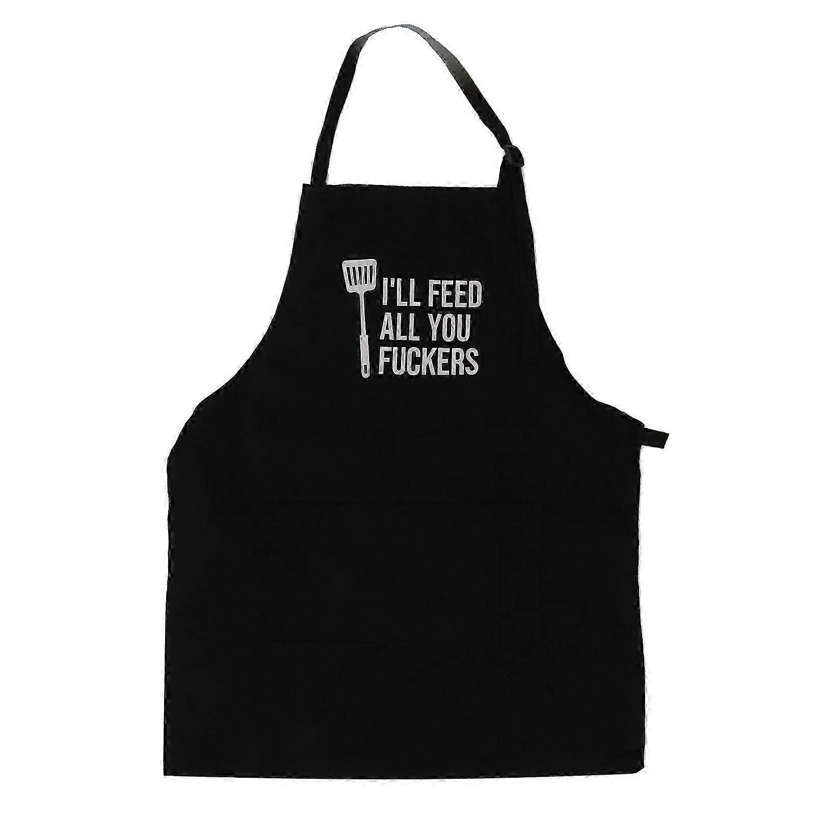 Funny Chef Apron with Adjustable Neck Strap for BBQ or Kitchen Use 2025