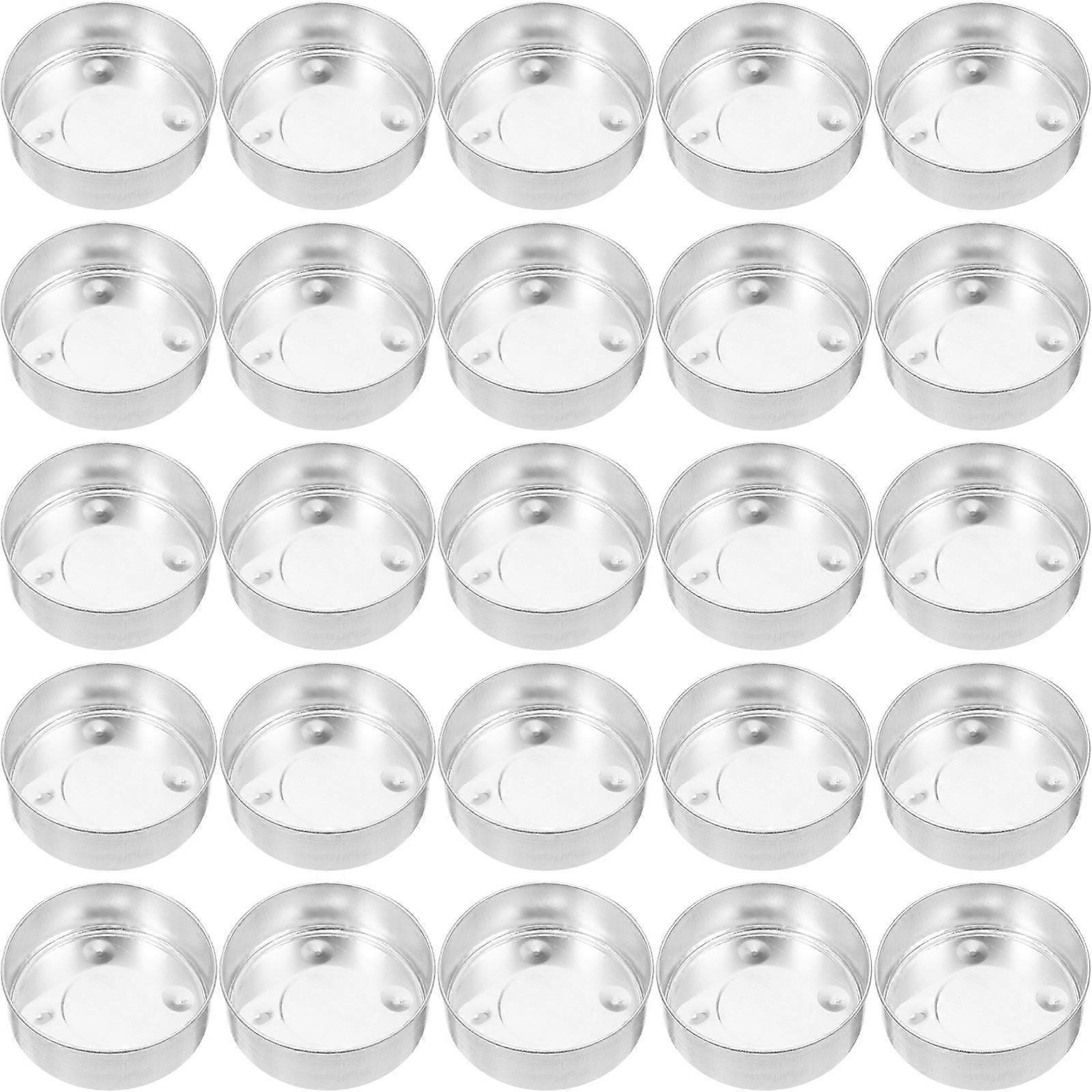 Crafting Tea Light Tins with Lids, High Temperature Bearing for DIY Use
