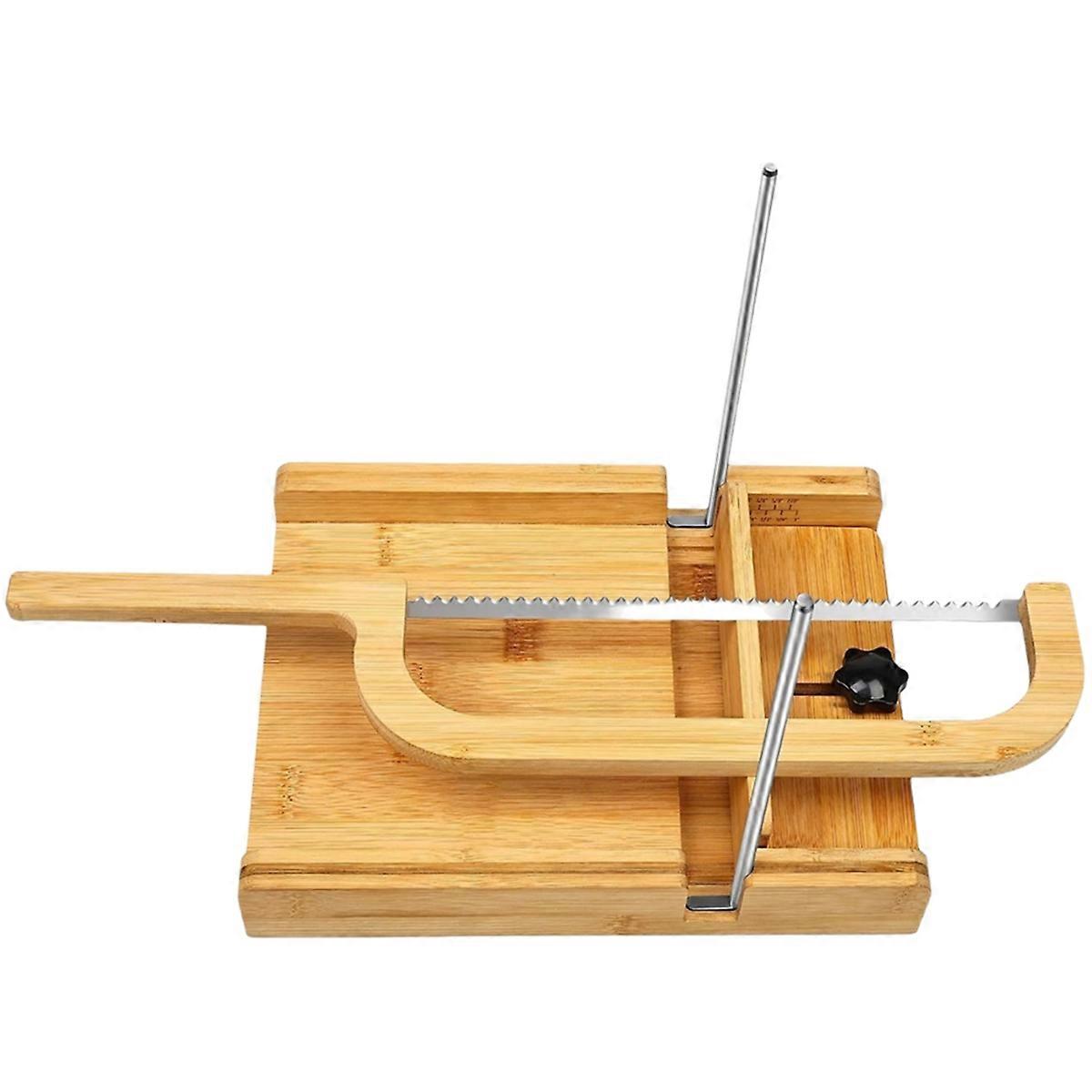 Brødskjærer for hjemmelaget brød Brødkniv justerbar til 8 forskjellige tykkelser surdeig for kaker