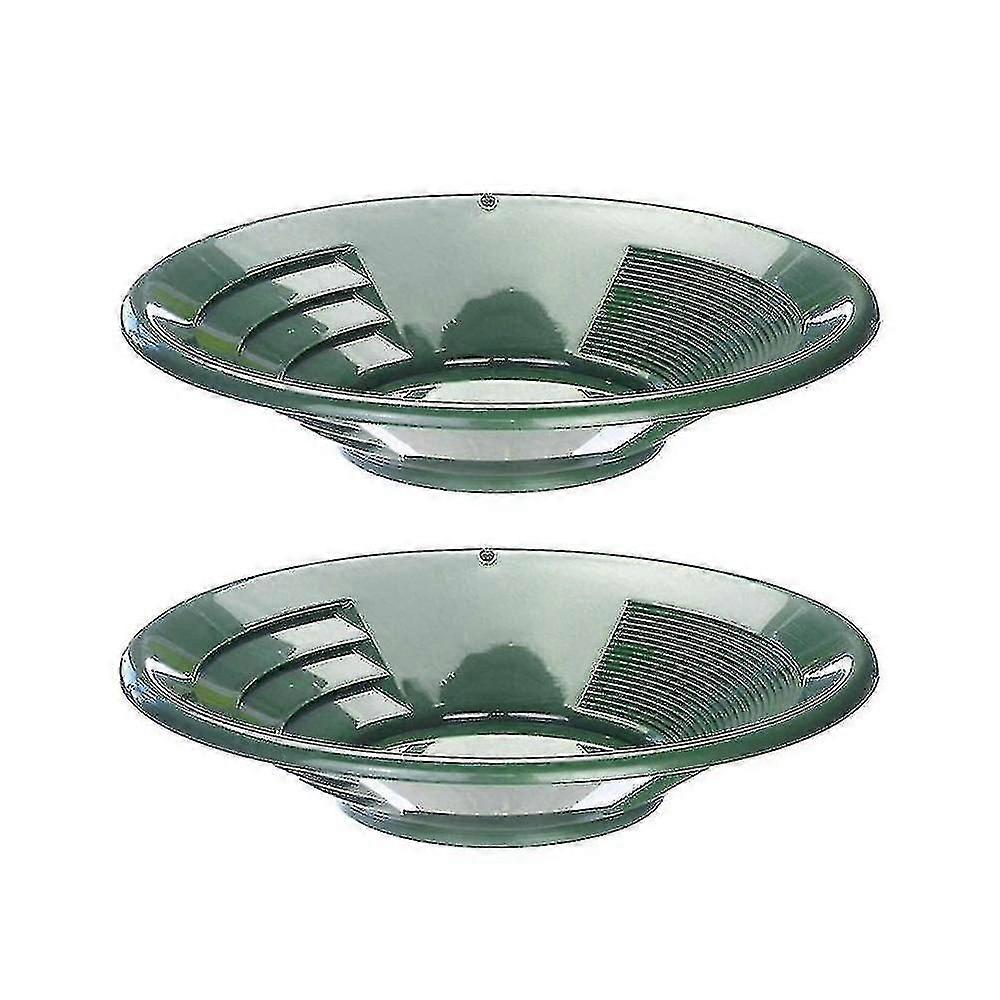 2 قطعة من البلاستيك الذهب Panning Kit للتنقيب عن النهر ، وتجريف غربال الرمل مع غسل معدات التعدين حوض عموم الذهب