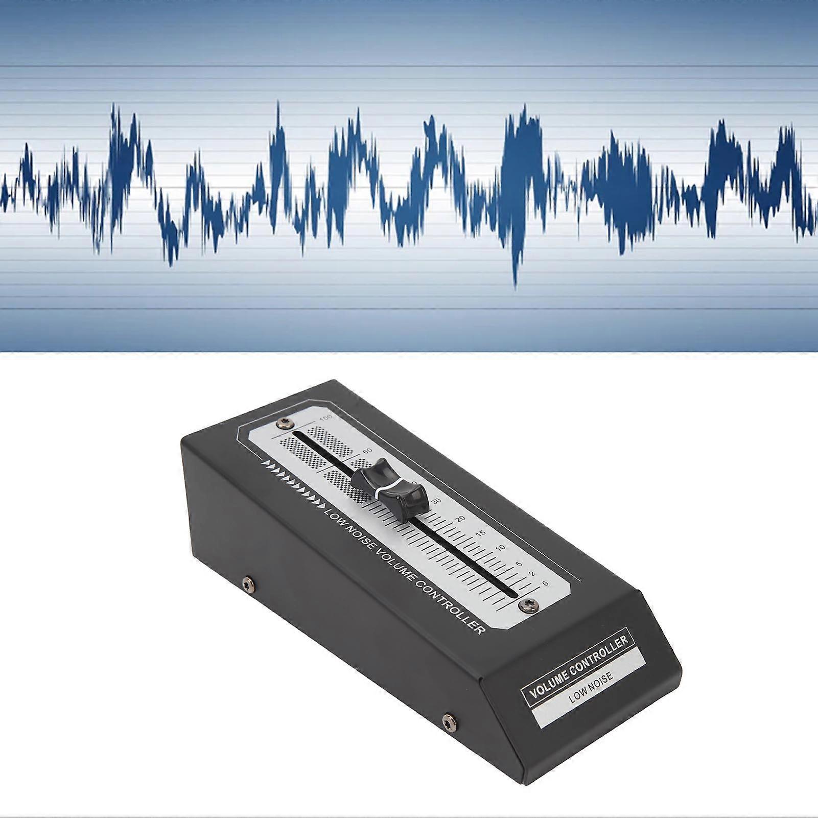 Passive Preamp Volume Controller Lossless Output Precise Volume Adjustment Controller with RCA Connector for Active Speaker Power Amplifier 