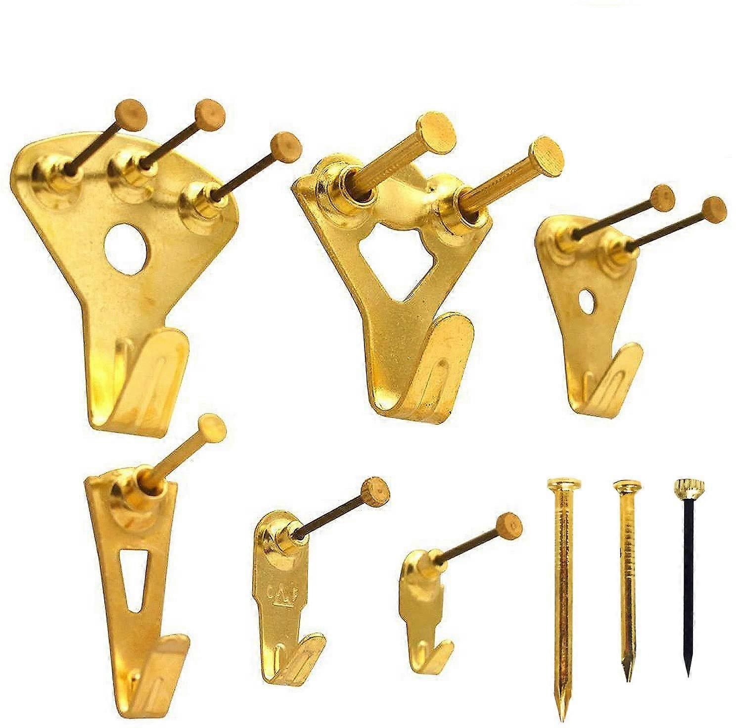 Picture Hangers – Set of 55 Frame Picture Frame Mount Holder Hook Hanging Kit with Pin Nails, Hold 10/100 lbs