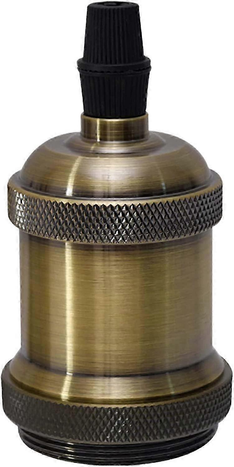 2025 e27 Vintage Edison Bulb Socket Retro Pendant Light Lamp Holder Solid Ceramic Adapter Lamp Socket Bronze 1PCS