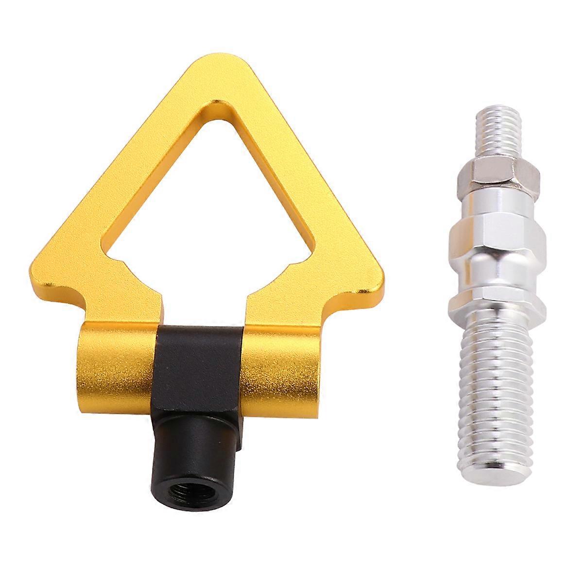 Car Tow Hook Triangle Shape Stylish and Fashionable Driving Assistance Aluminium Alloy Rear Tow 1Pcs