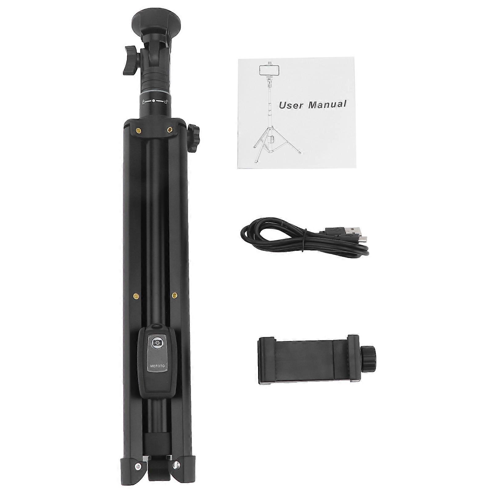 "Aluminum Alloy Selfie Tripod Stand with Wireless Remote, Portable & Adjustable"
