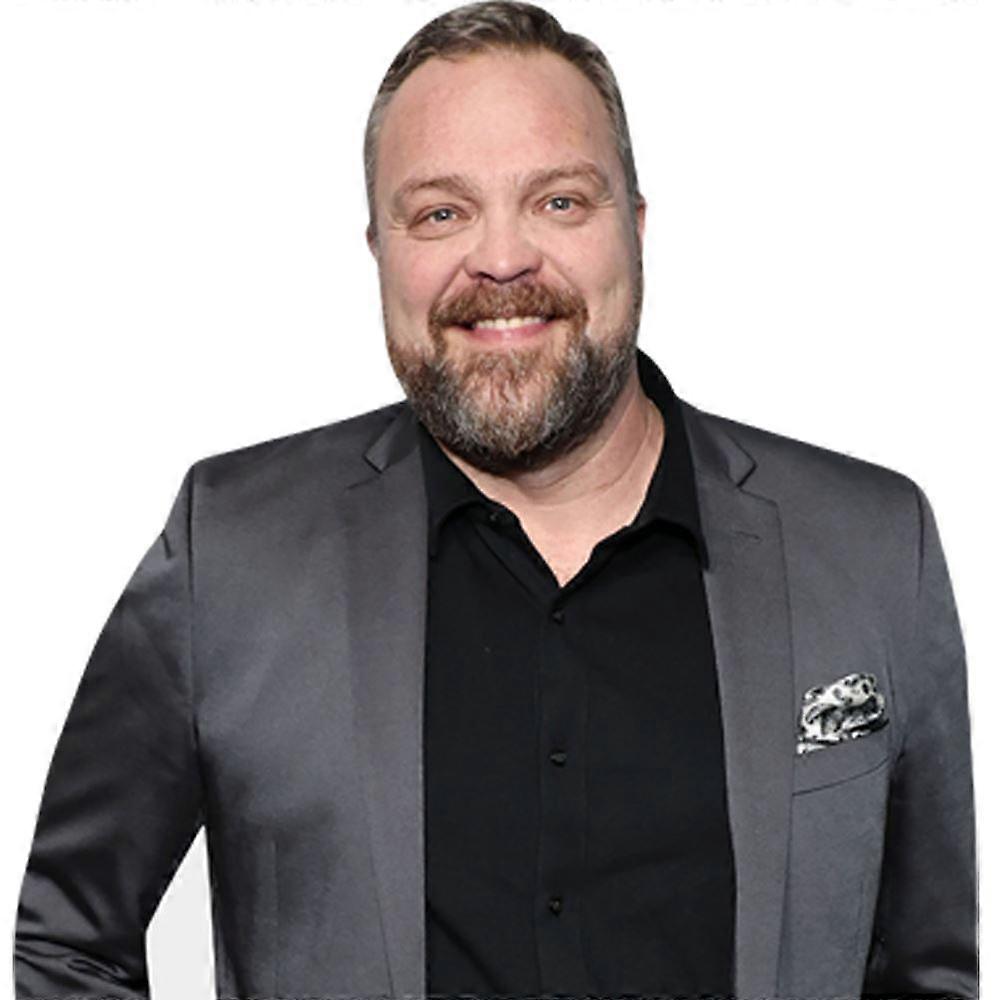 Drew Powell (grijs pak) Halve body buddy uitsparing