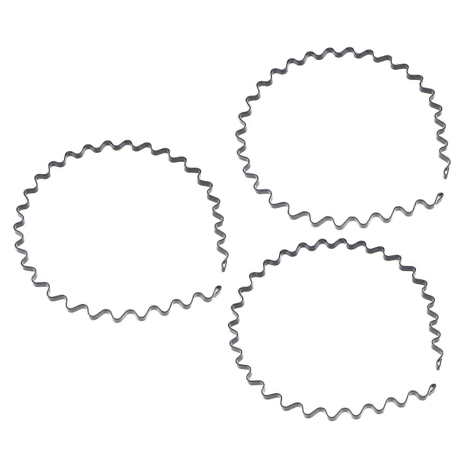 3pcs Unisex Wavy Spiral Headband Lightweight Durable Non Fading Comfortable Fit for Everyday Wear for Men and Women