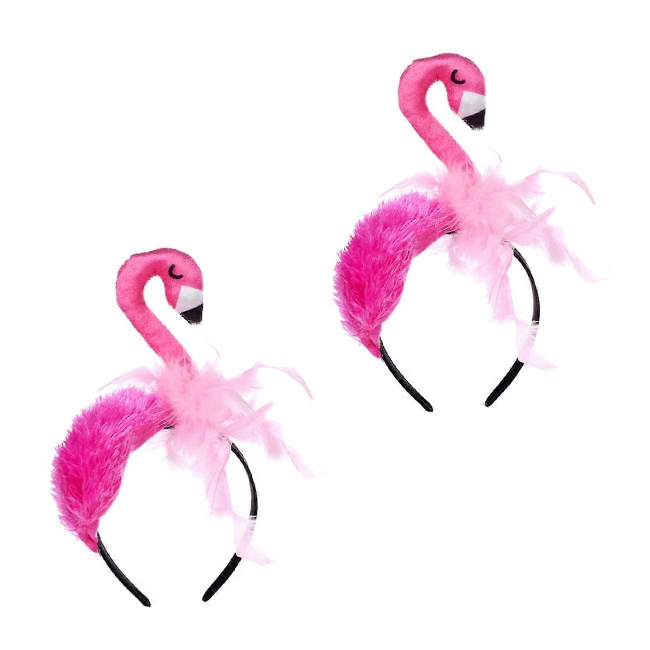 Pack of 2 Flamingo Headbands for Birthday Party
