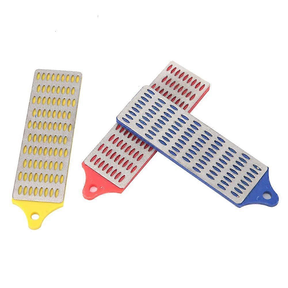 Knife Sharpening Tool 3-Piece Sharpening Stone Set for Kitchen Knives Coarse Medium Fine Grit Durable Material
