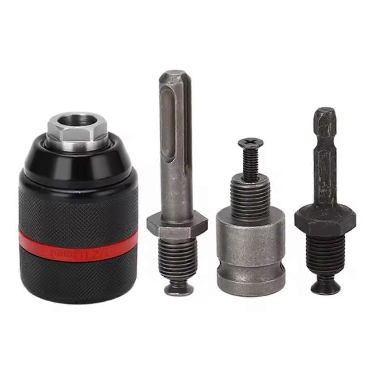 1/2-20UNF 13mm Keyless Drill Chuck Hex Shank/SDS/Socket Square Female Adaptor Hardware Tool Professional