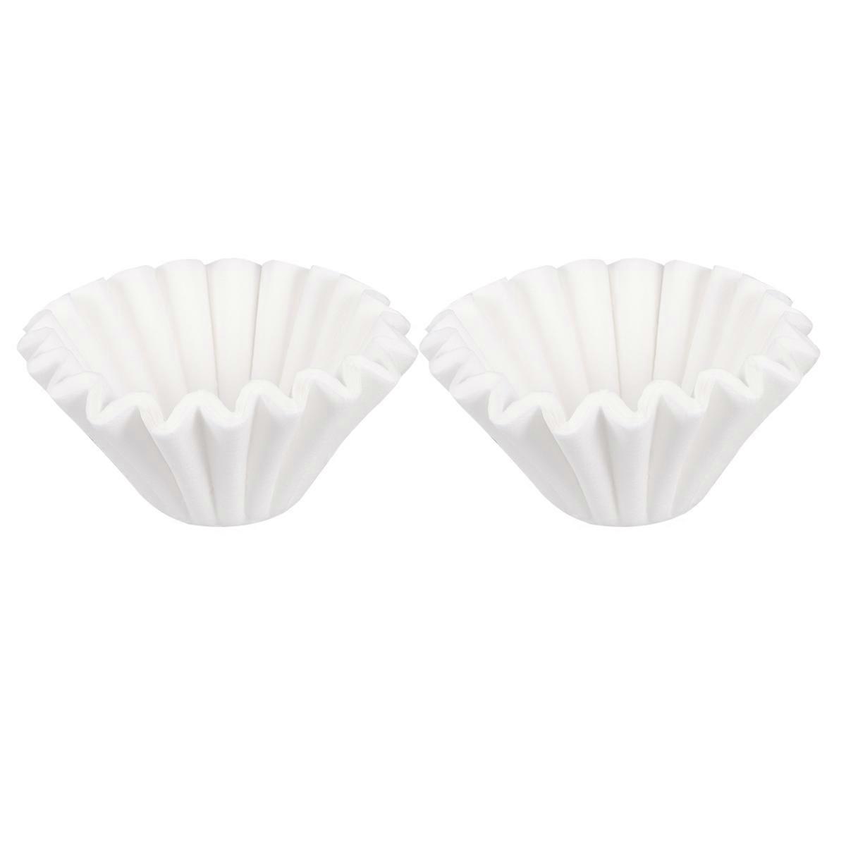 Drip Coffee Filter Cup Unbleached Paper Cones for Brewing Coffee Size 1 White 50Pcs