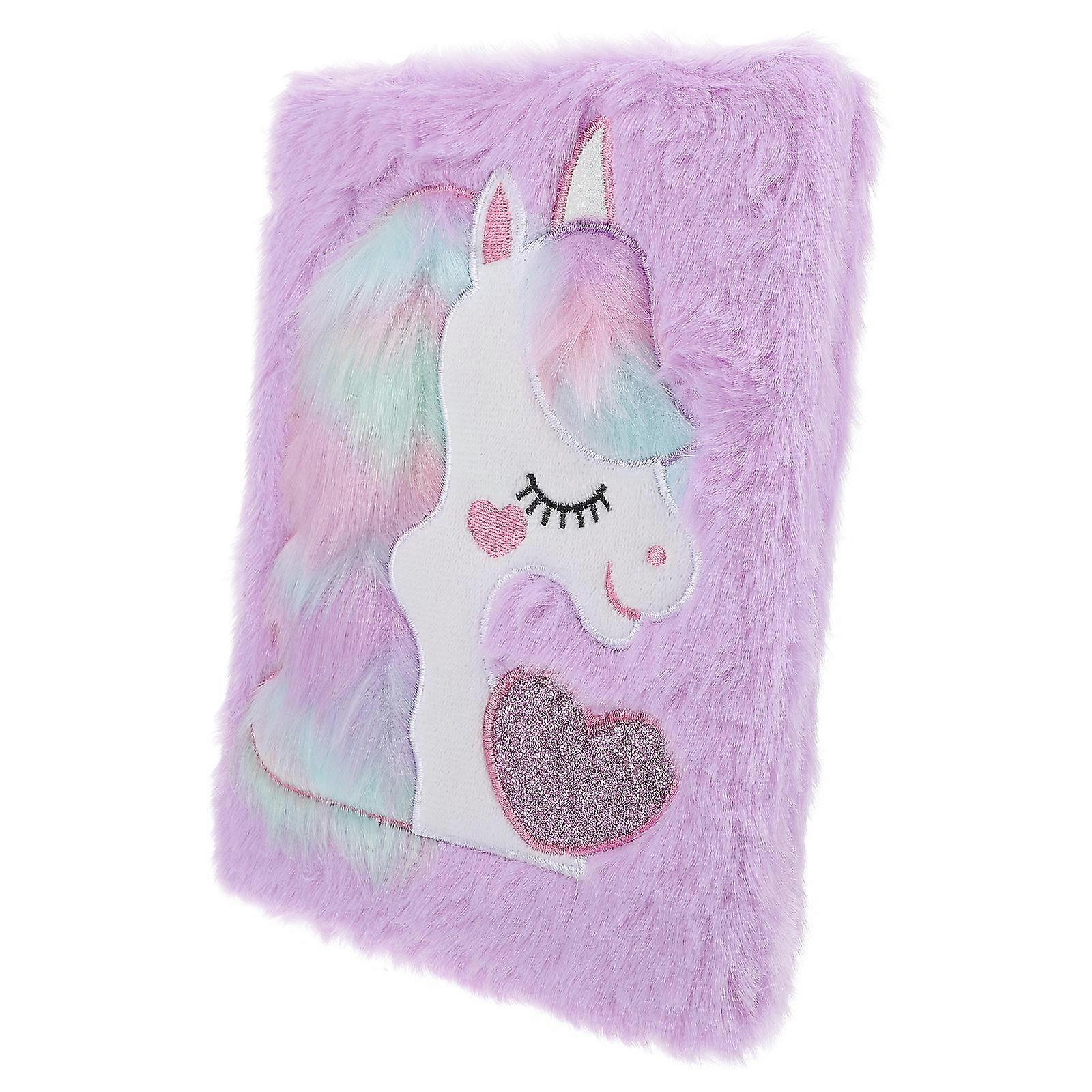 Fuzzy Notebooks Plush Diary For Teachers School Recording Journey 8.3 6.1 0.4in 1Pack