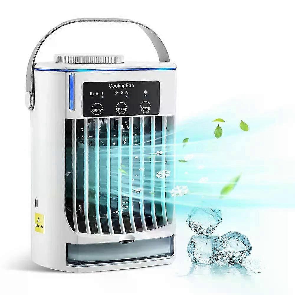 Portable Cold Air Conditioner Evaporative Air Cooler Fit For Room Office Mini Table Fan Desktop Air Conditioning Fan Humidifier