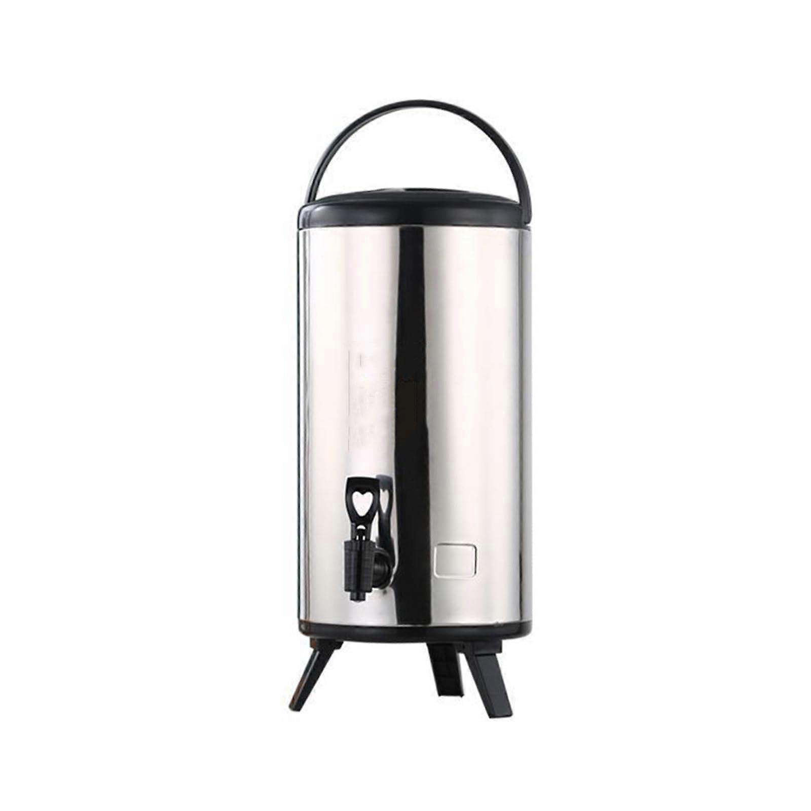 Stainless Steel Insulated Barrel with Folding Stand, Insulated Drinking Dispenser with Tap for Milk and Tea/a/6L 6L A