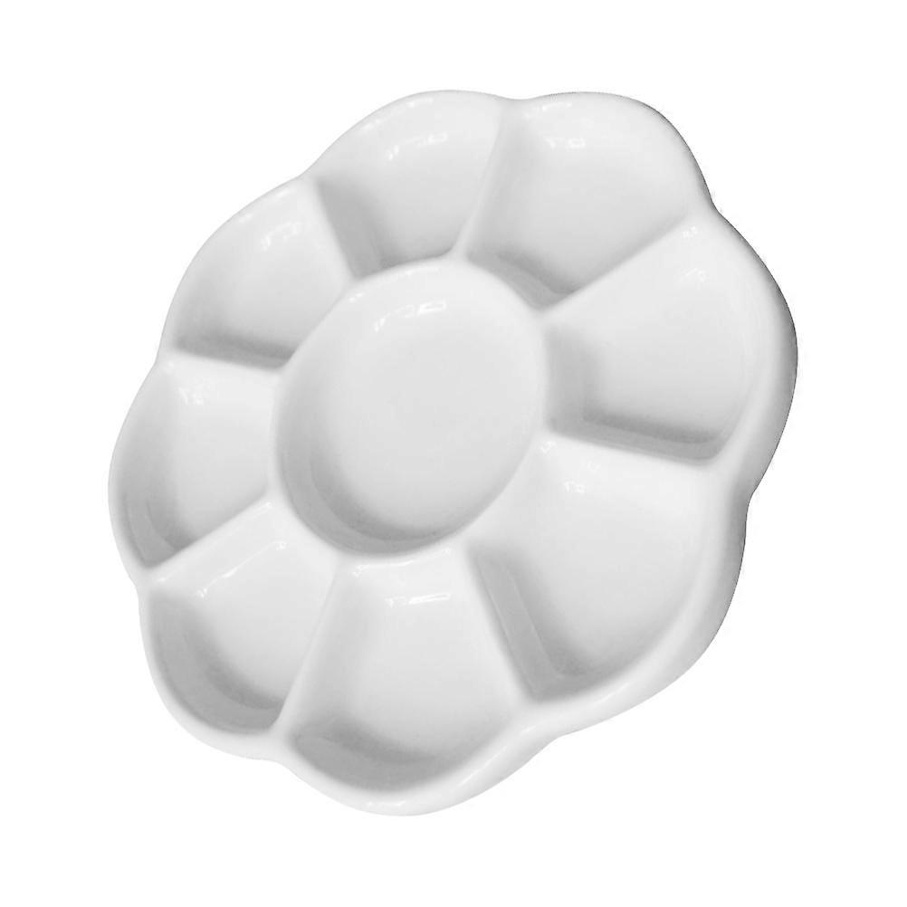 Porcelain Watercolor Palette Seasoning Serving Plate For Professional Painters Color Mixing 5 4X5 4X0 6In 1Pack