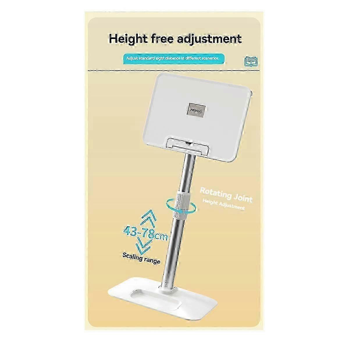 Adjustable Floor Reading Stand 43-78cm Height Foldable Book Tablet Holder SZRH