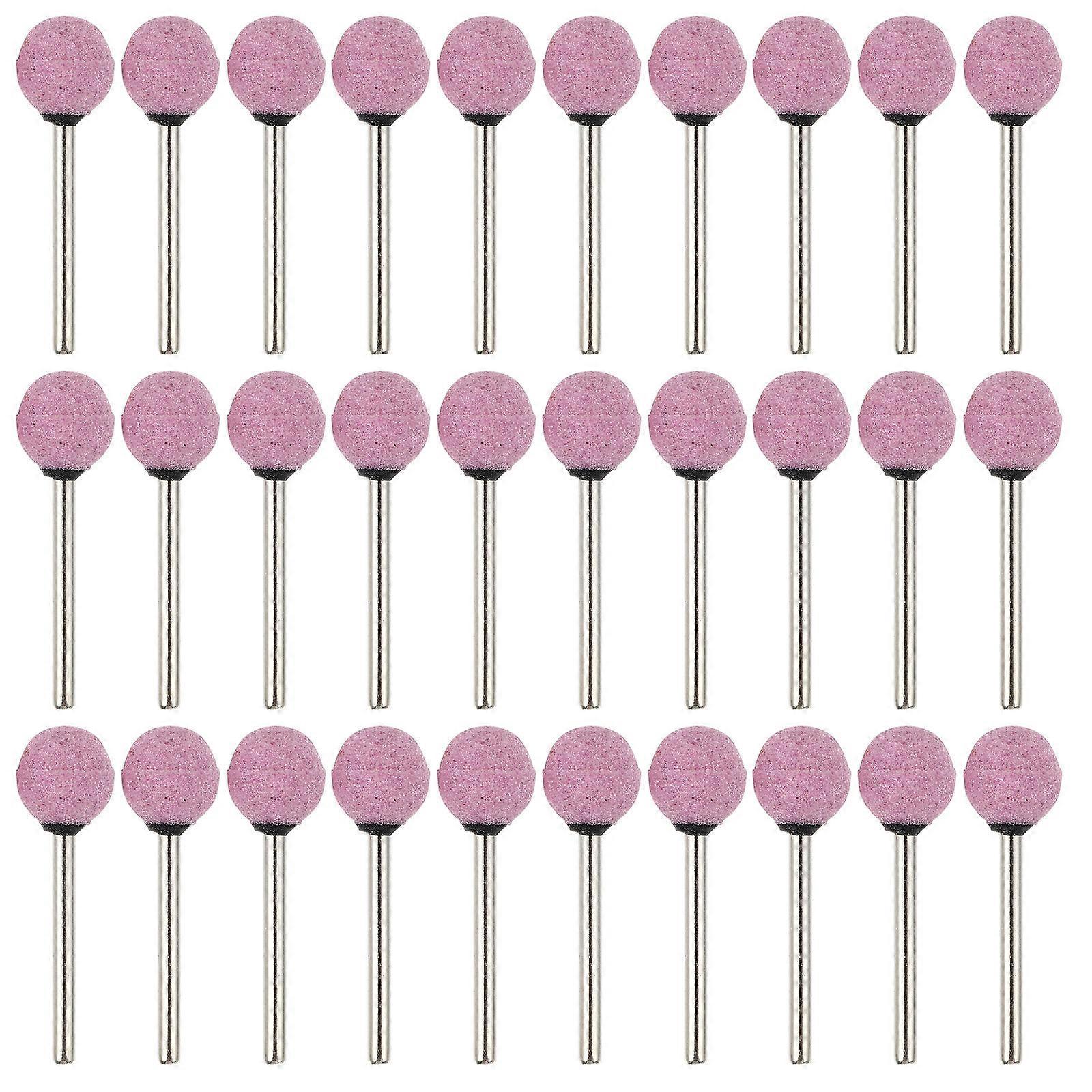 Pink Spherical Grinding Heads for Polishing Use 100pcs with Chrome Corundum Material