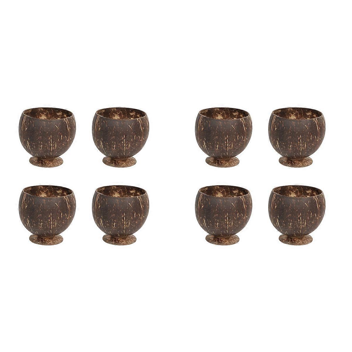 Coconut Shell Fruit Beer Coffee Cold Drink Cup Coconut Bowl-4Pcs