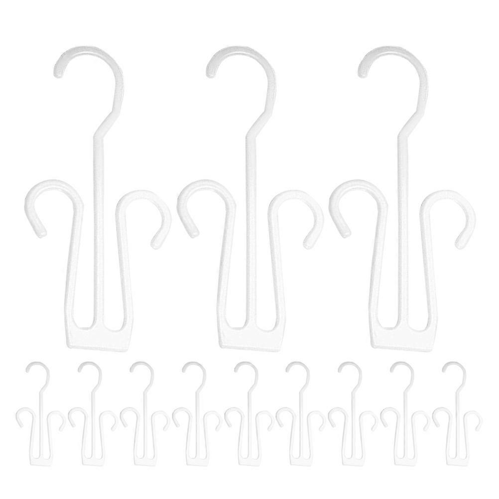 Shoe Organizer Mounting Home Storage 25Pcs White Plastic Hook Shape For Bathroom Use