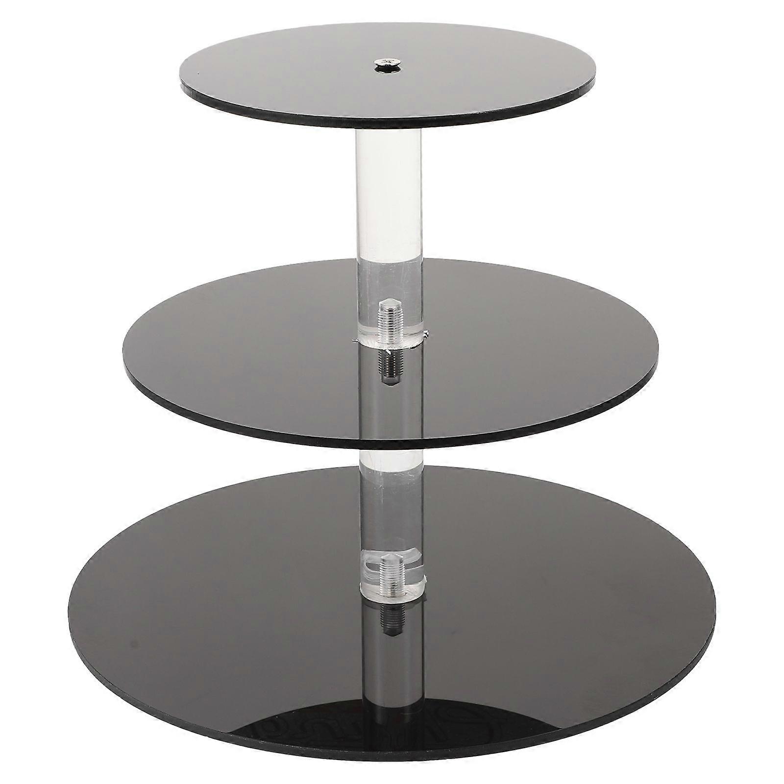 1 Set of Dessert Stand Dinning Table Dessert Holder 3 Tier Fruit Plate