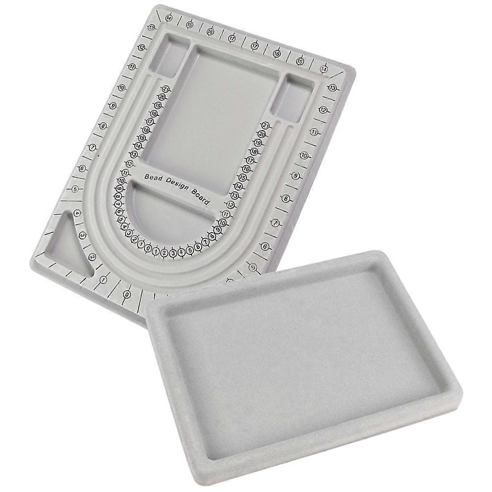 Bead Design Board Durable Jewelry Making Tray with Groove Design for Easy Bead Arrangement and Sorting for Craft Lovers & DIY Projects