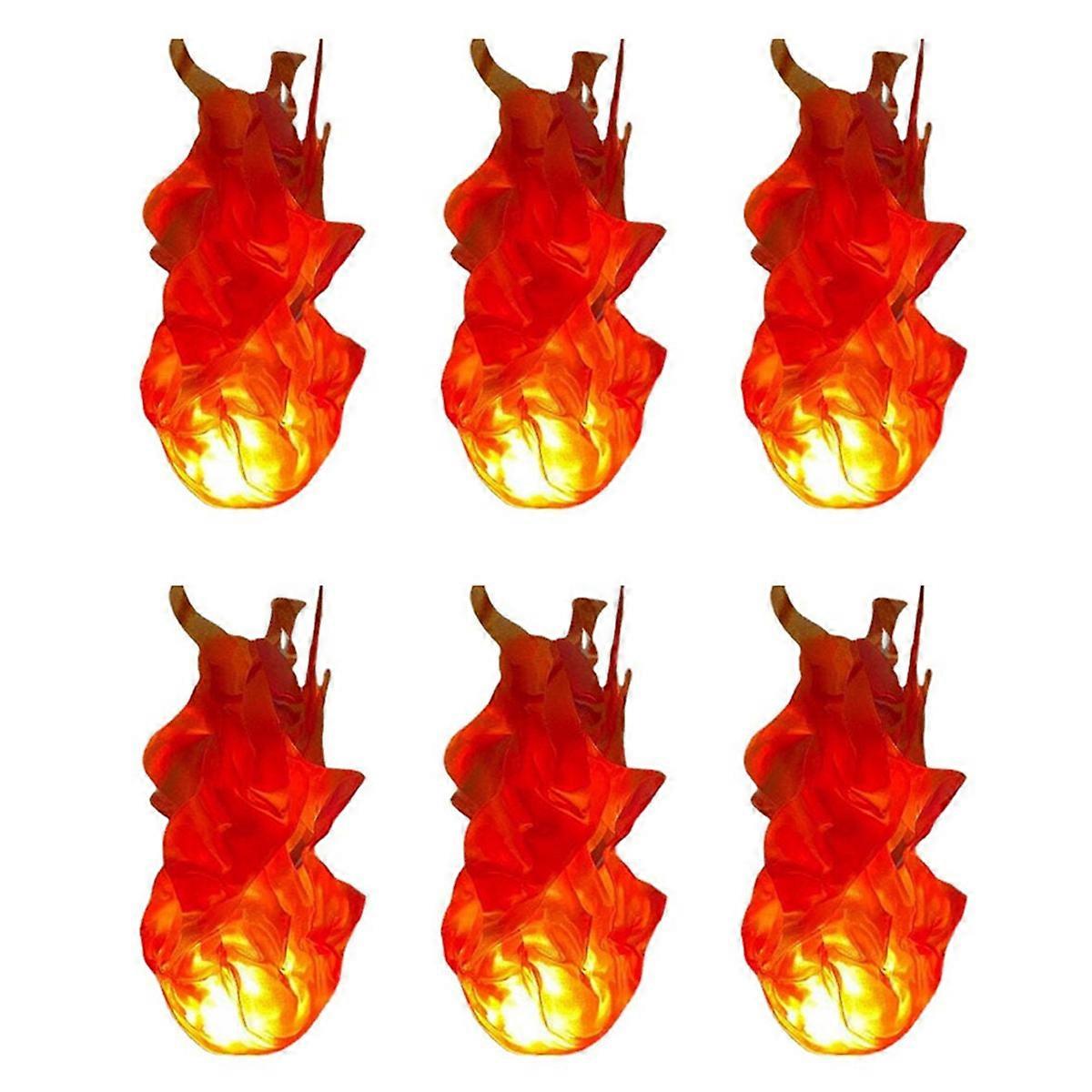 Halloween Floating Fireball Prop Flame Lamp Prop Artificial Fake Fire