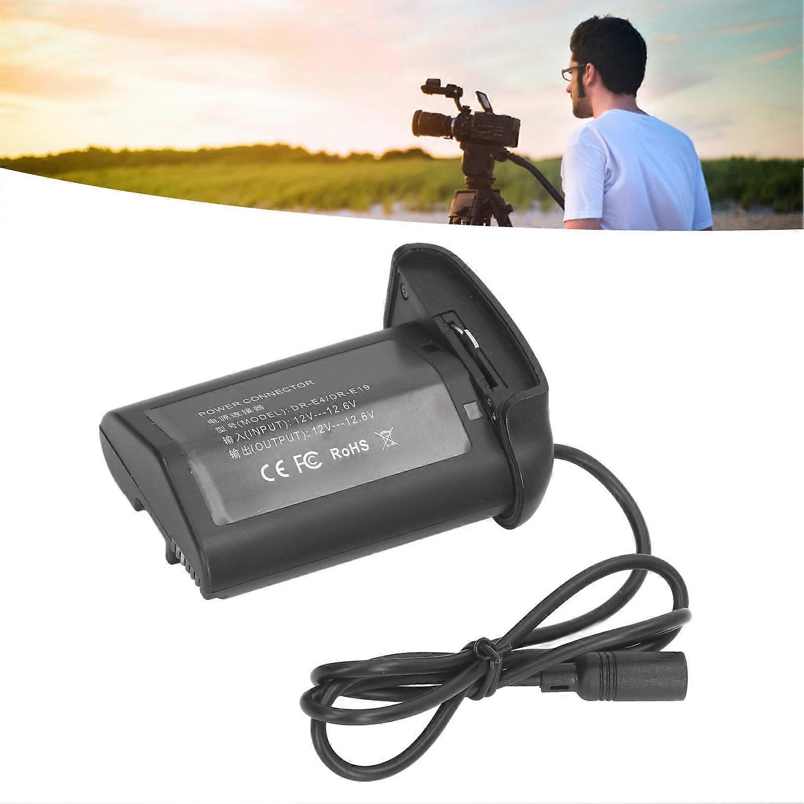 LPE19 Camera Dummy Battery Continuous Power Adapter for R3 1D X Mark III 1D X Mark II 1D X 1Ds Mark III 1D Mark IV 1DMarkIII