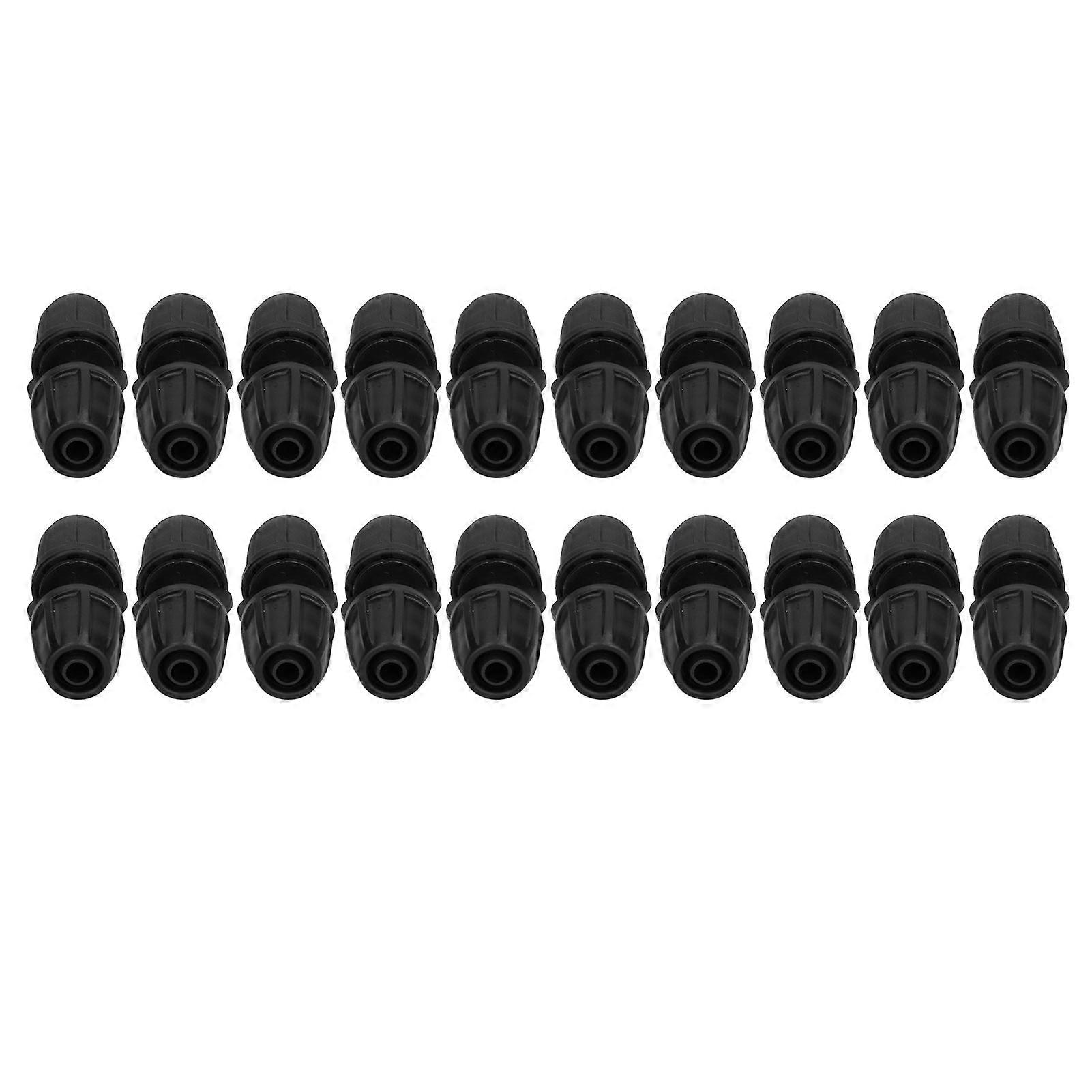 20PCS 8/11 Straight Hose Connector with Lock Garden Hose Connector Irrigation Fittings