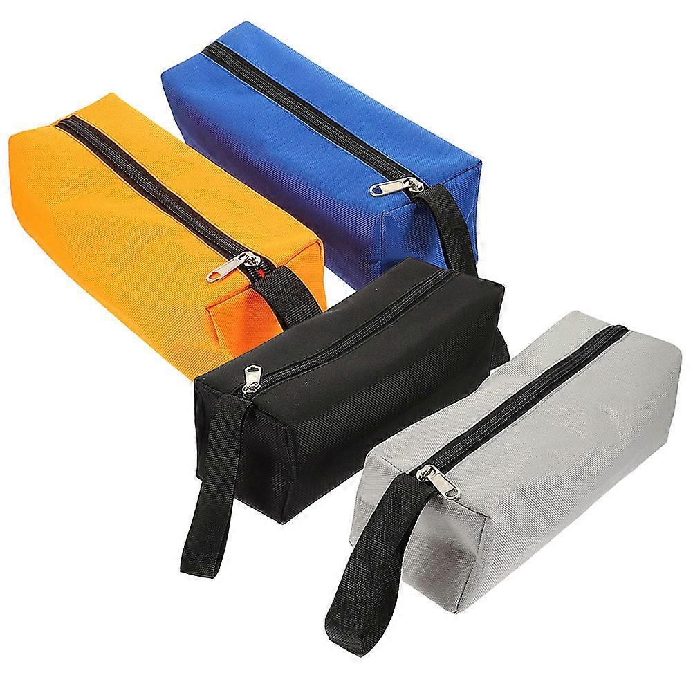 Small Tool Pouch Tool Storage Pouch for DIY Projects Orange 11.8X3.9X3.9in Tool Storage 4Pcs