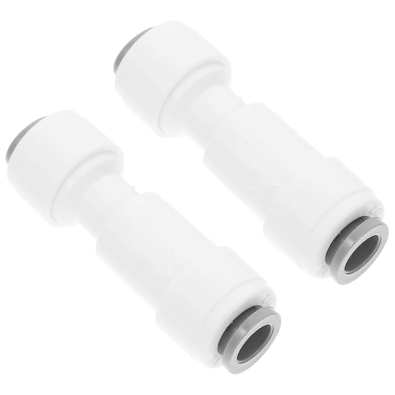 2pcs Water Purifier Check Valve Connector Quick Connect Fittings for RO Systems Efficient Contaminant Removal Easy Installation Home Use