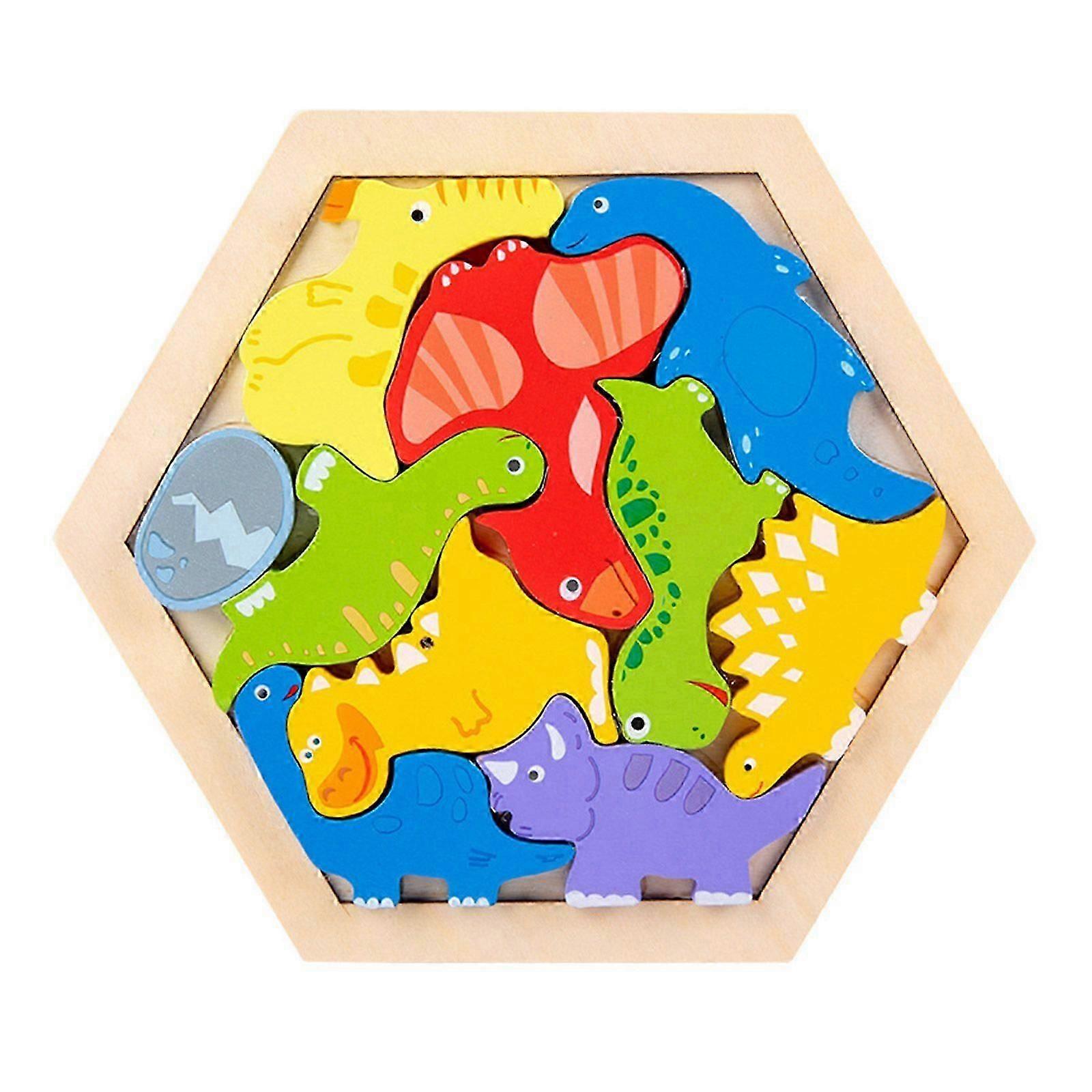 Baby Balance Puzzle Wooden Stacking Toy Learning Tangram Learning Brain Teaser