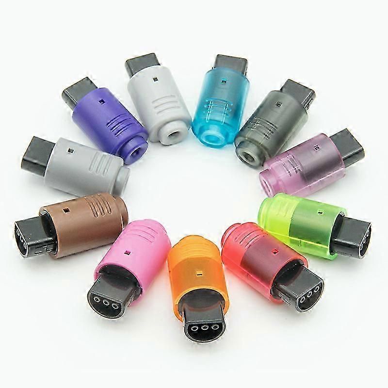 1pcs 3 Pin Colorful Male Connector Game Controller Socket Plug For N64 Wired Controller - Cases