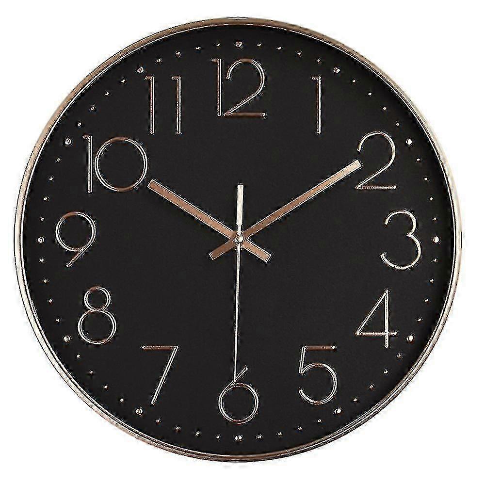 Silent Non-Ticking Round Quartz Wall Clock, Easy To Read Quality Design