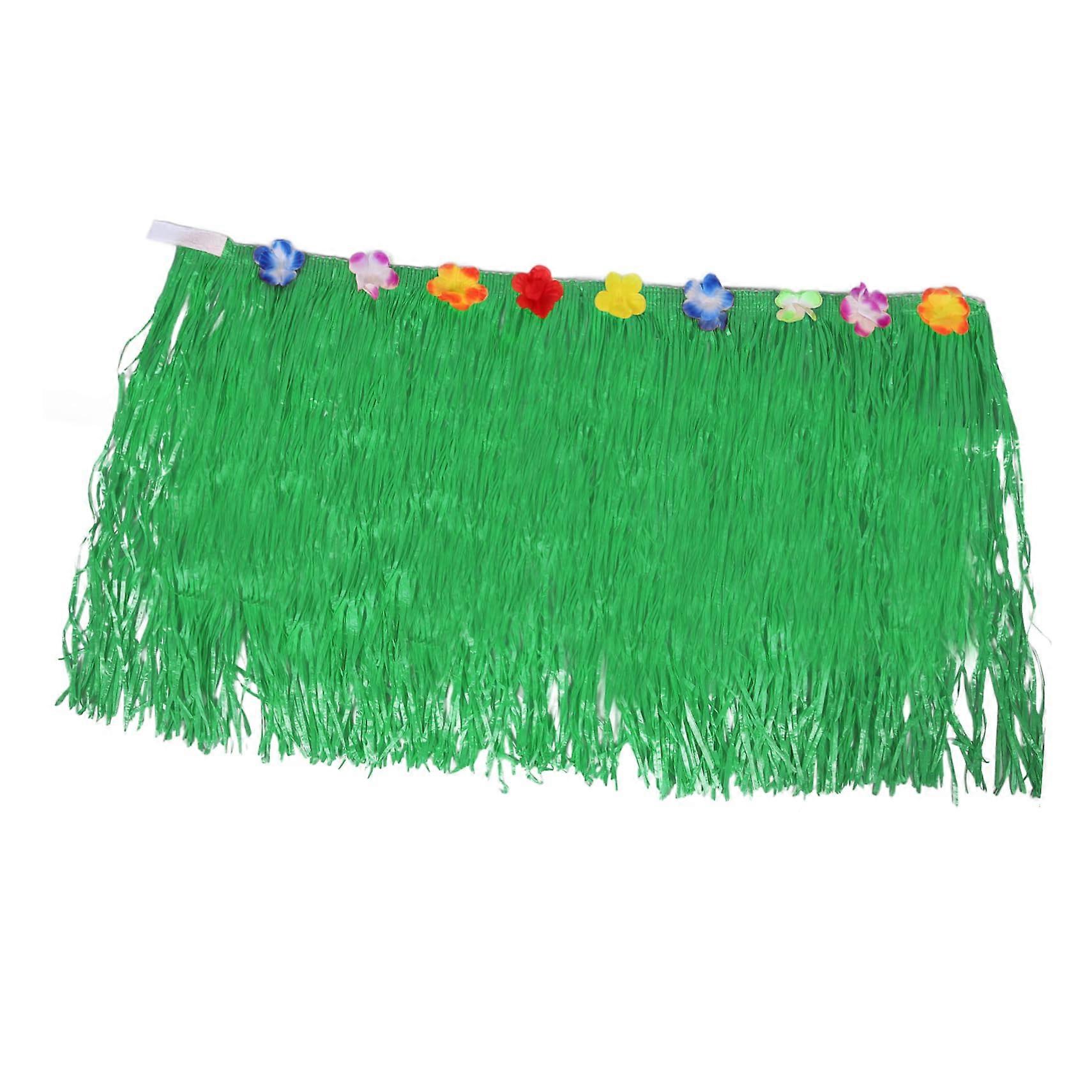 Jupe de table hawaïenne pour la fête Luau, vert militaire pour les décorations tropicales, jupe de table hawaïenne pour les célébrations sur la plage