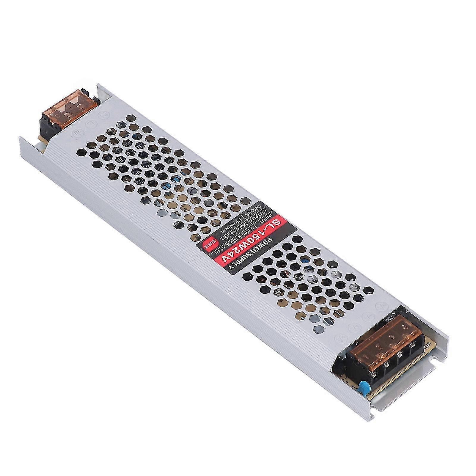 Ultra Thin LED Power Supply 110V-240VAC Input 24V 6.25A 150W Output Converter for Lighting