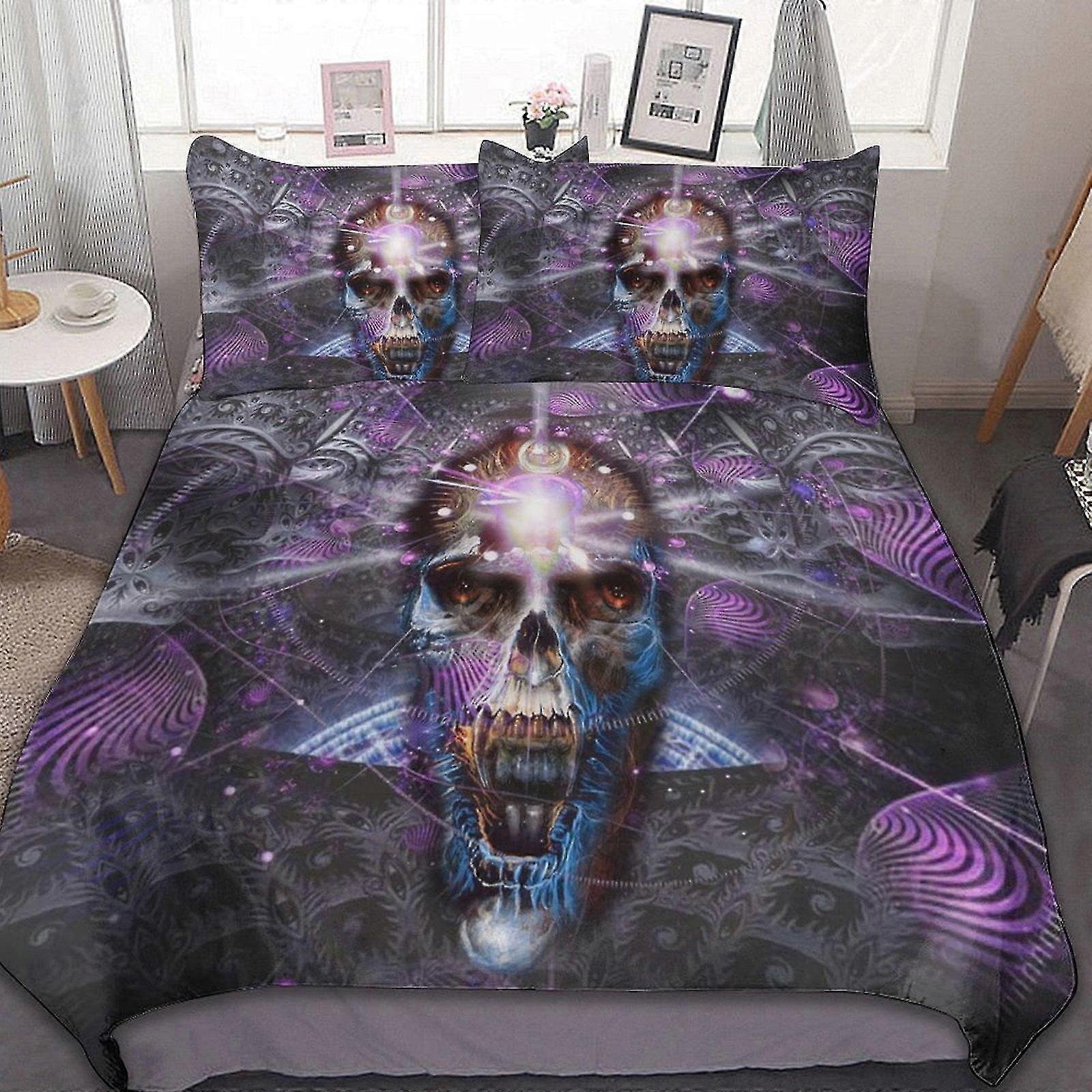 Conjuntos de cama de 3 peças Conjuntos de edredom macios e confortáveis para presentes de quarto com 1 capa de edredom e 2 fronhas